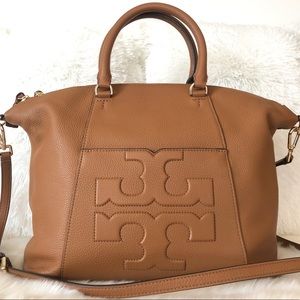 ✨Tory Burch Cognac Tan Leather Satchel